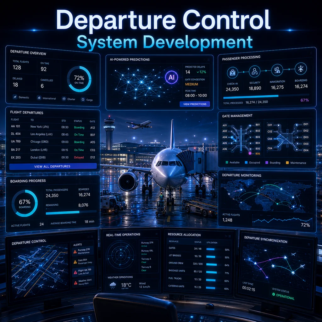 Departure control system development solutions